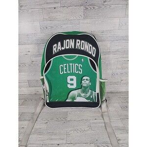 2011 NBA Kids Backpack Boston Celtics Rajon Rondo Graphic Print Bag FabStarpoint
